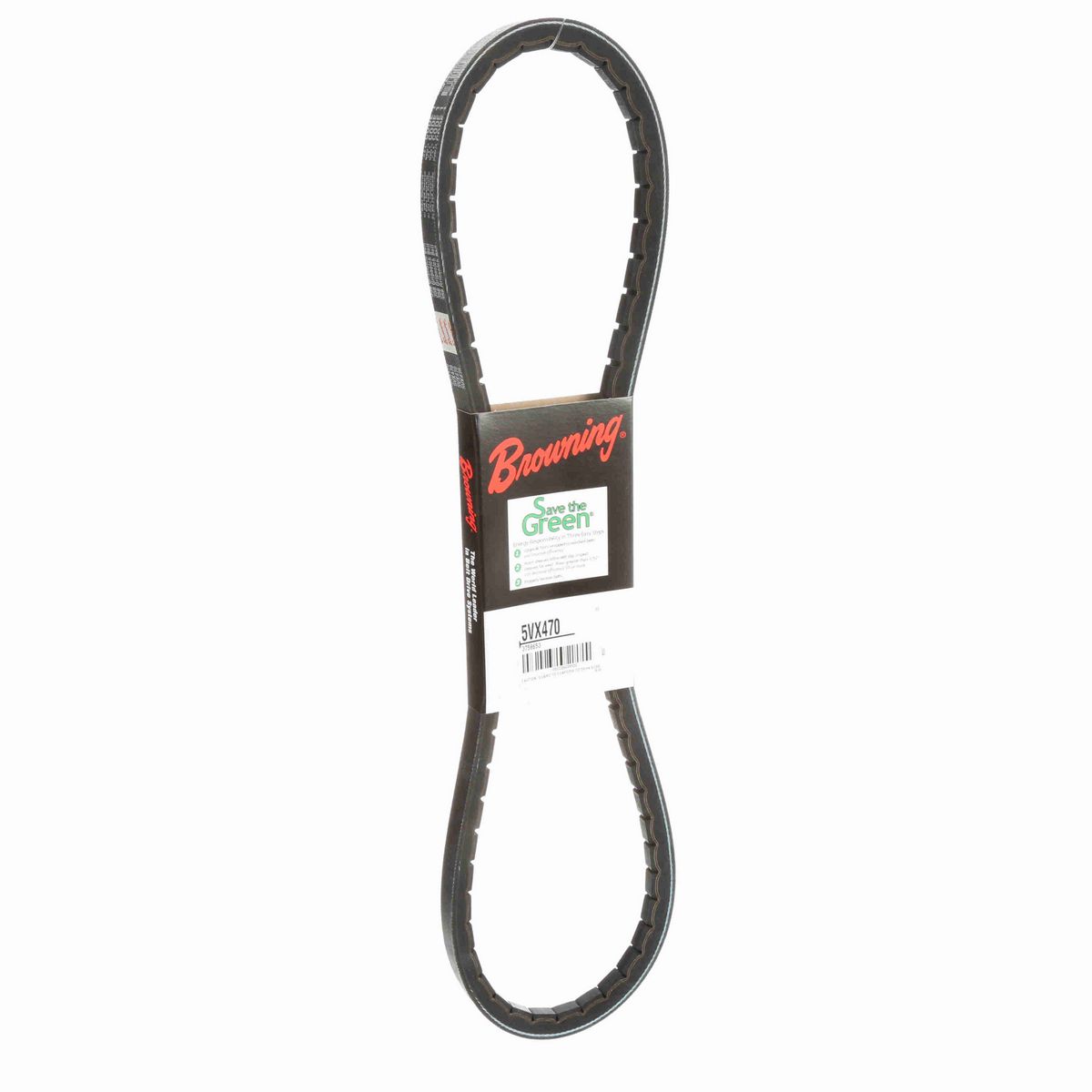 Browning EPDM Notched Belt 98% Efficient - 5VX470