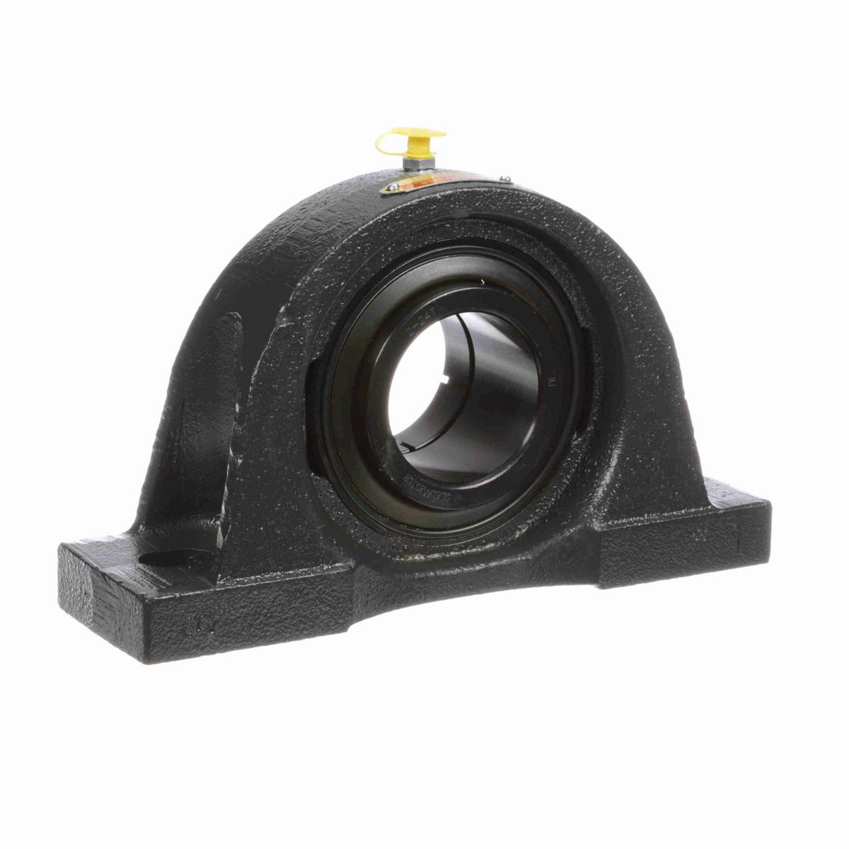 Sealmaster Mounted Cast Iron Two Bolt Pillow Block Ball Bearing - 52100 Bearing Steel, Black Oxided - Concentric Lock - NP-36T