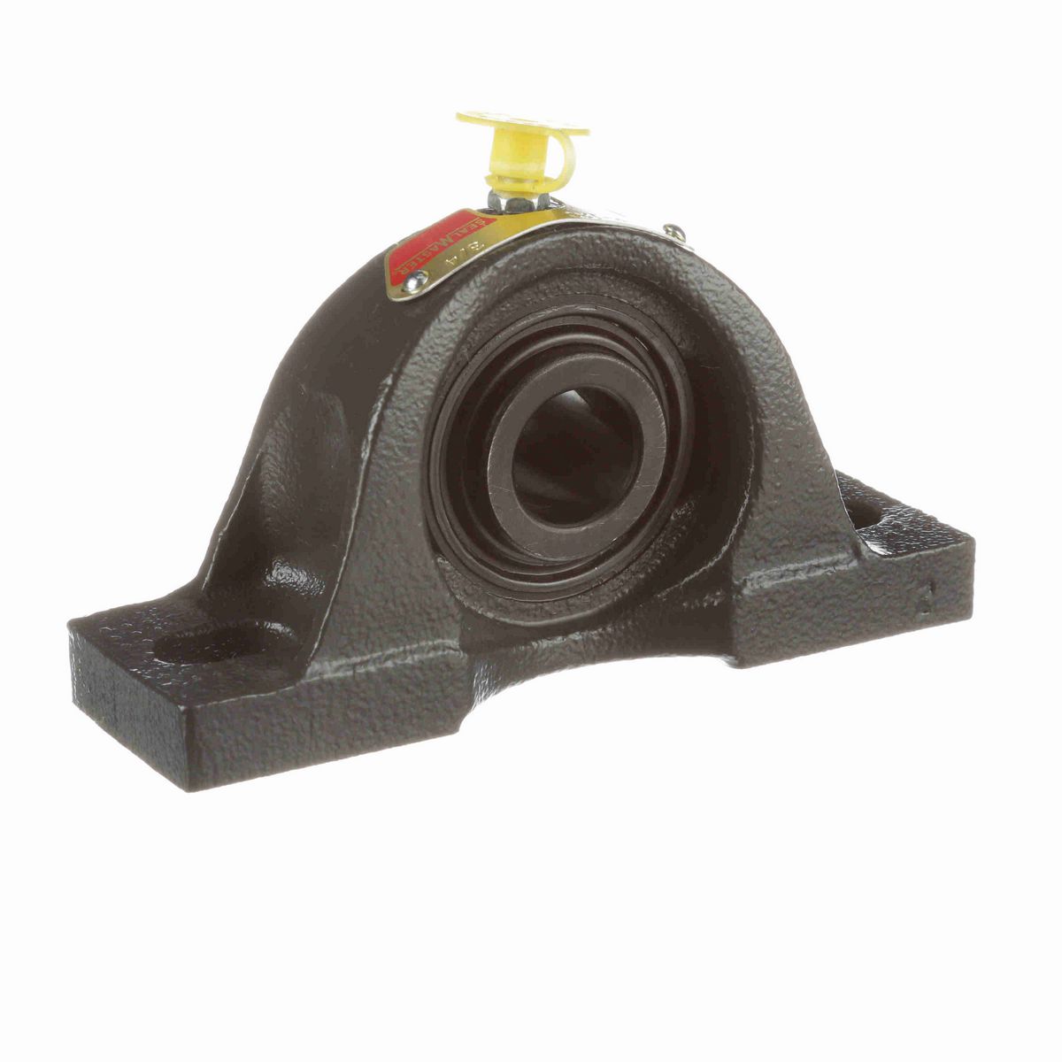 Sealmaster Mounted Cast Iron Two Bolt Pillow Block Ball Bearing - 52100 Bearing Steel, Black Oxided - Setscrew Lock - NP-12C