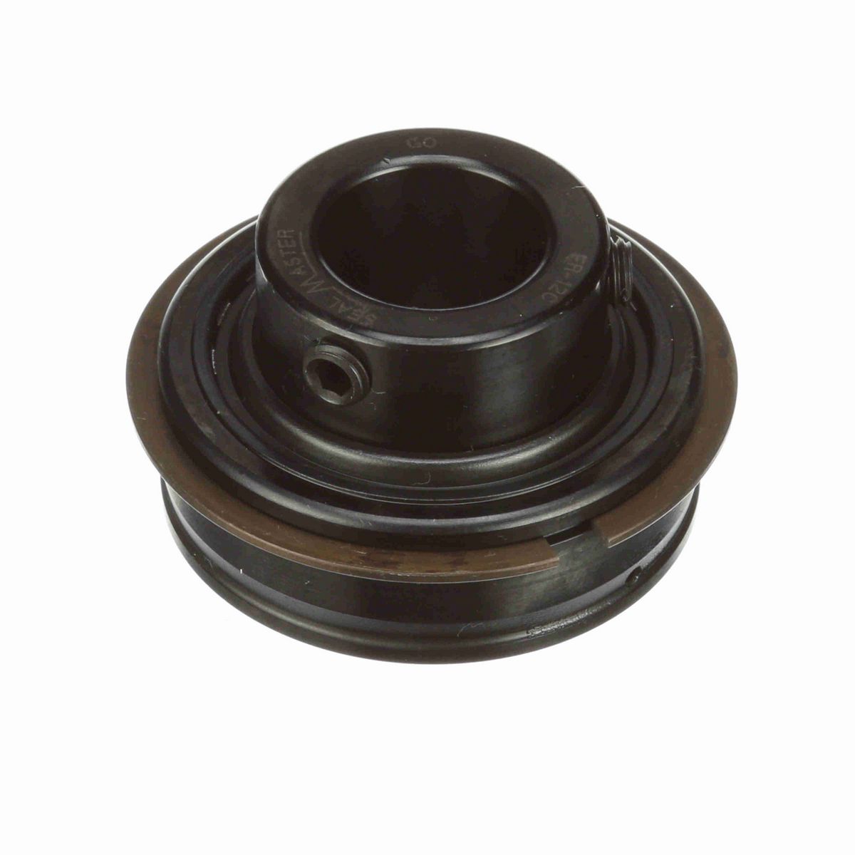 Sealmaster Mounted Insert Only Ball Bearing - 52100 Bearing Steel, Black Oxided - Setscrew Lock - ER-12C