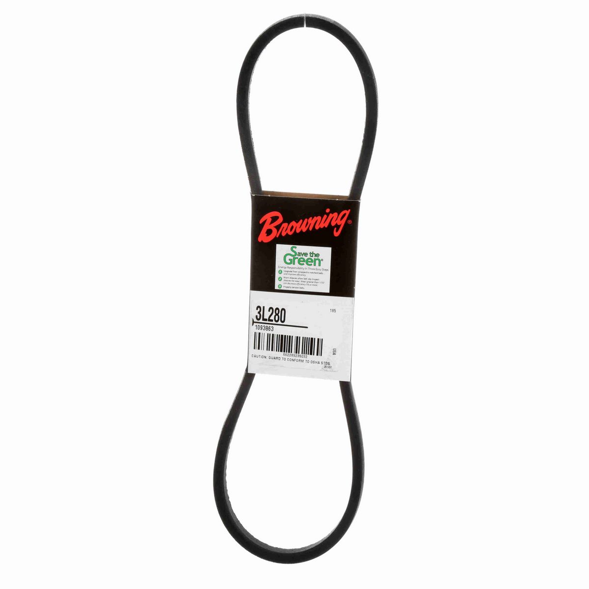 Browning Rubber FHP Belt - 3L280