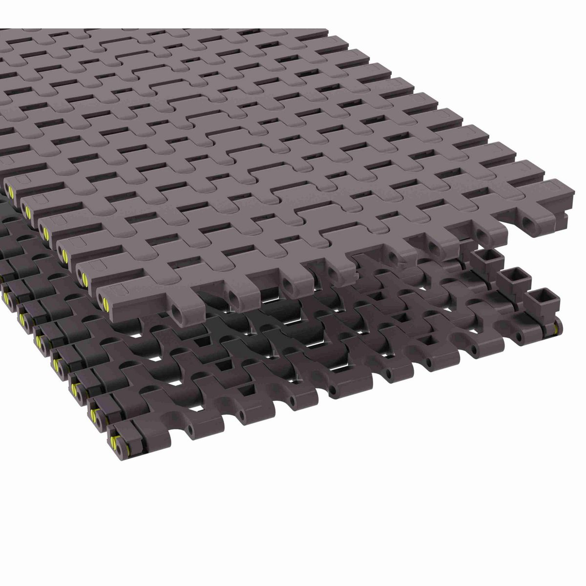 Rexnord 7956GT Side-flexing Flush Grid, Material: Brown High Performance, Width: 12in, Pitch: 1.25in - 10324700