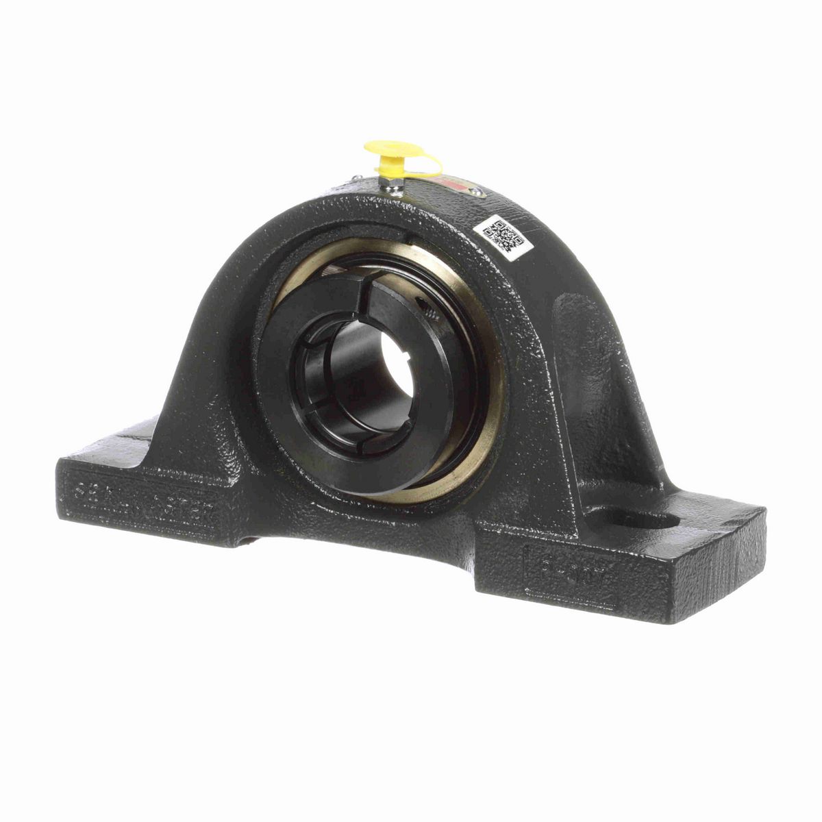 Sealmaster Mounted Cast Iron Two Bolt Pillow Block Ball Bearing - 52100 Bearing Steel, Black Oxided - Concentric Lock - EMP-24T