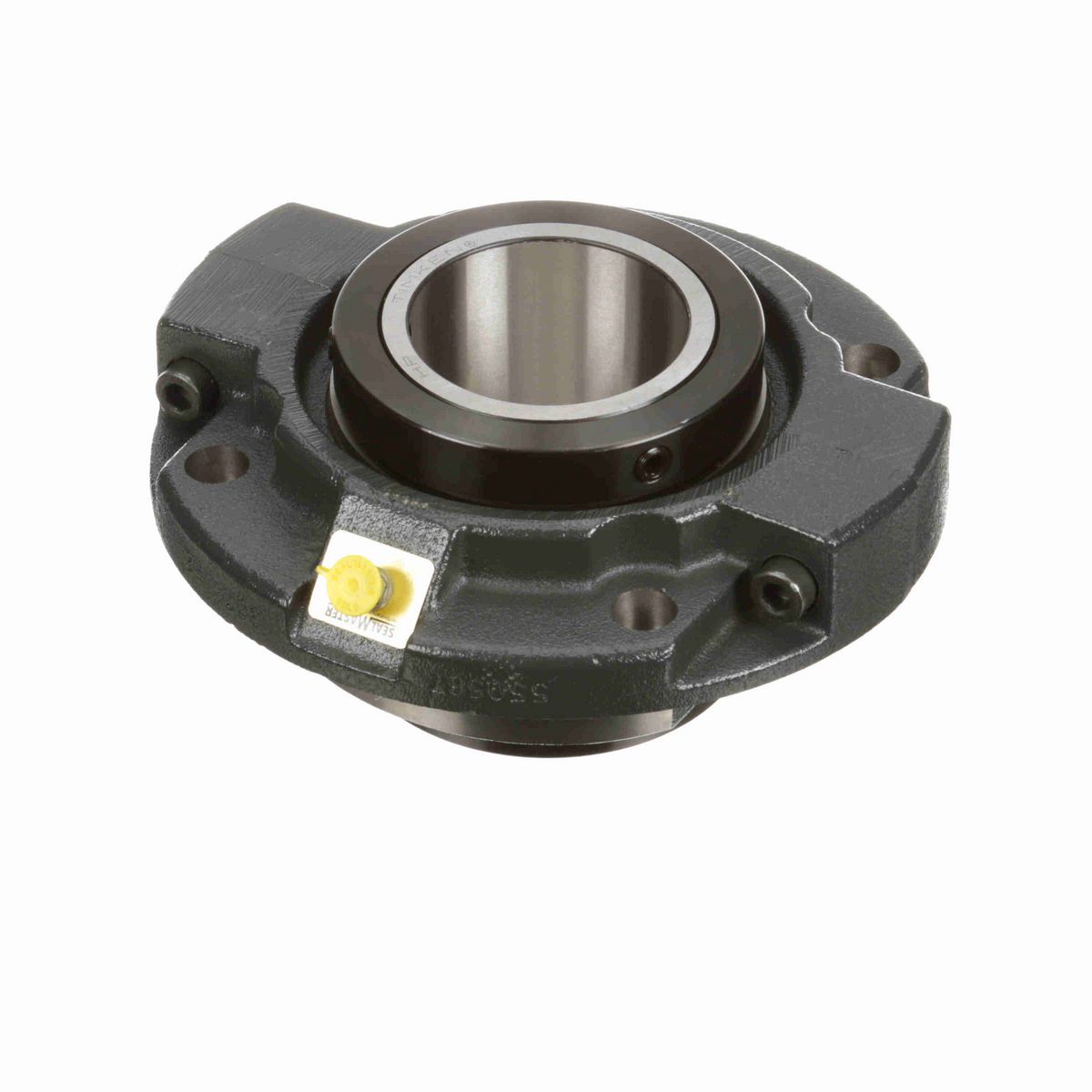 Sealmaster Mounted Cast Iron Piloted Flange Tapered Roller - 52100 Bearing Steel - Double Collar Mount Lock - RFP 500