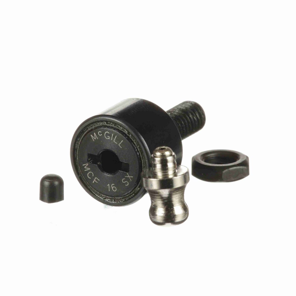 Опорный ролик с цапфой McGill CAMROL MCF 16 X, цилиндрический, со шлицем под отвёртку, метрический