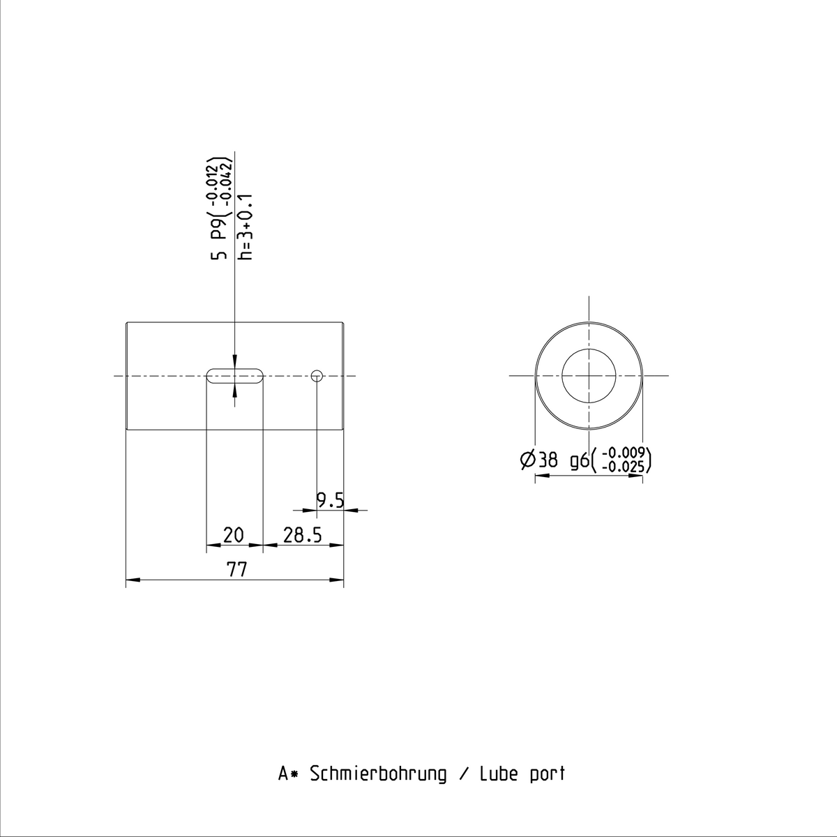 Одинарная цилиндрическая гайка Bosch Rexroth ZEM-E-K 20X20RX3,5-3 [R151217207]
