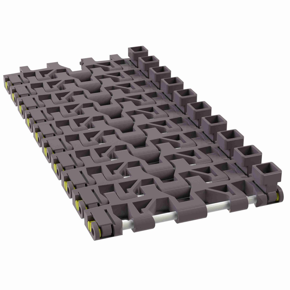 Rexnord 7956GT Side-flexing Flush Grid, Material: Brown High Performance, Width: 6in, Pitch: 1.25in - 81449961