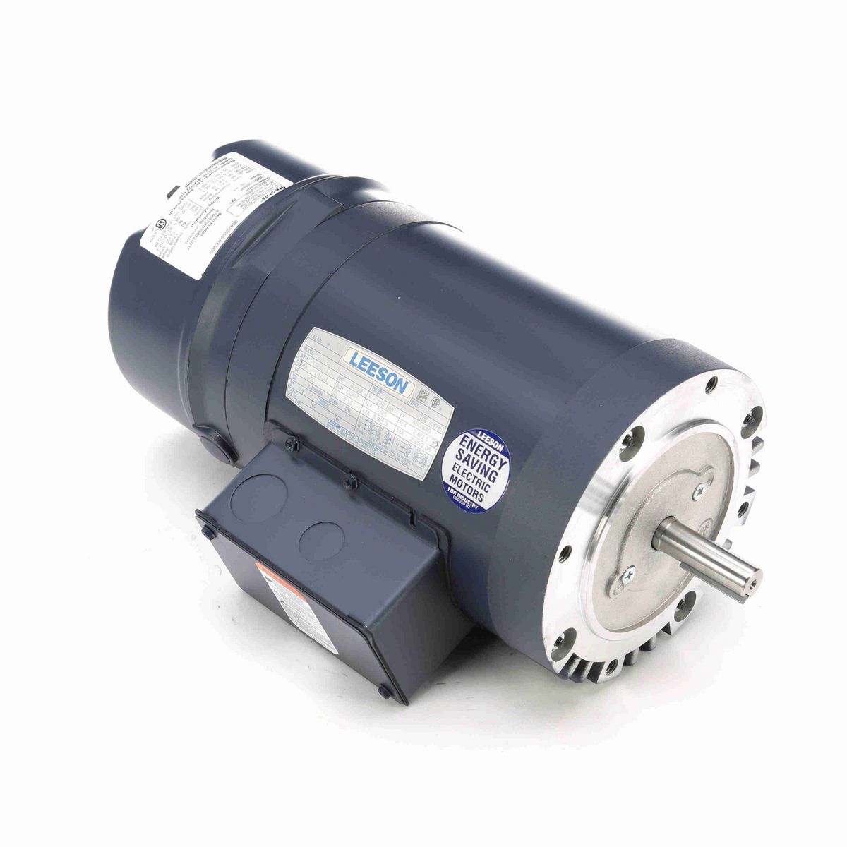 LEESON Brake Motor, 1.50 & 1 HP, 3 Ph, 60 & 50 Hz, 230/460 & 190/380 V, 1800 & 1500 RPM, 56C Frame, DP - 116766.00