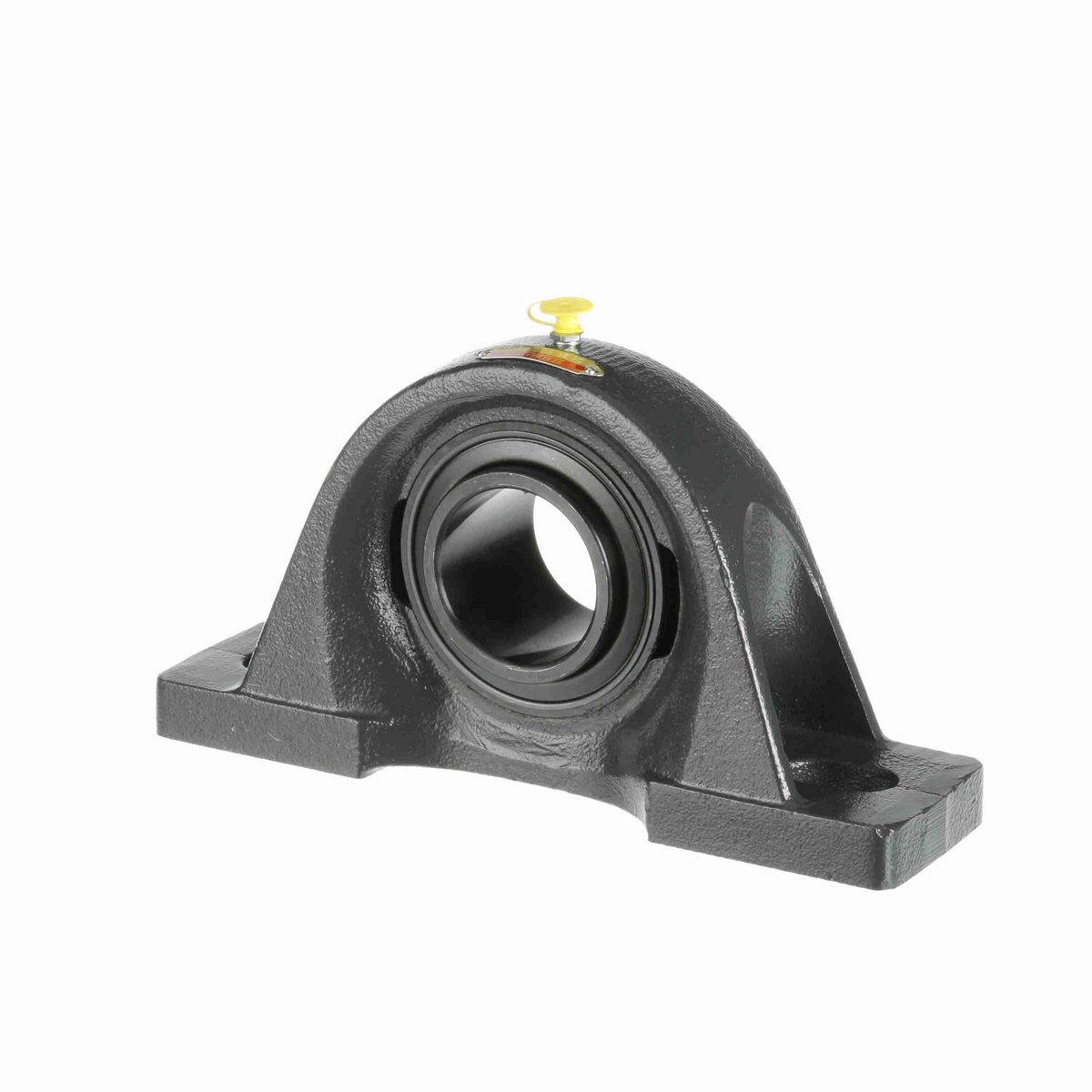 Sealmaster Mounted Cast Iron Two Bolt Pillow Block Ball Bearing - 52100 Bearing Steel, Black Oxided - Setscrew Lock - SP-39