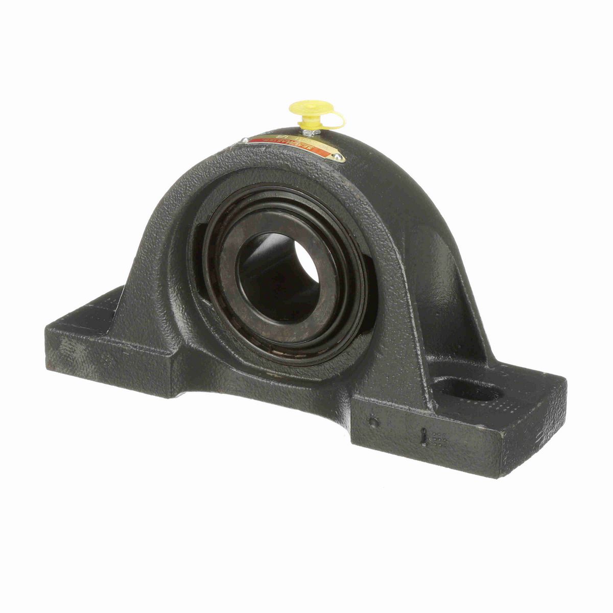 Sealmaster Mounted Cast Iron Two Bolt Pillow Block Ball Bearing - 52100 Bearing Steel, Black Oxided - Setscrew Lock - MP-24C