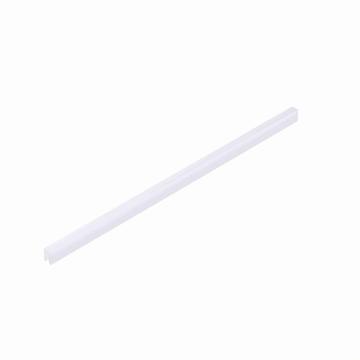 System Plast Bar Cap: 0.31"W X 0.5"H X 1200"L White UHMW-PE - VG-P18BC-100