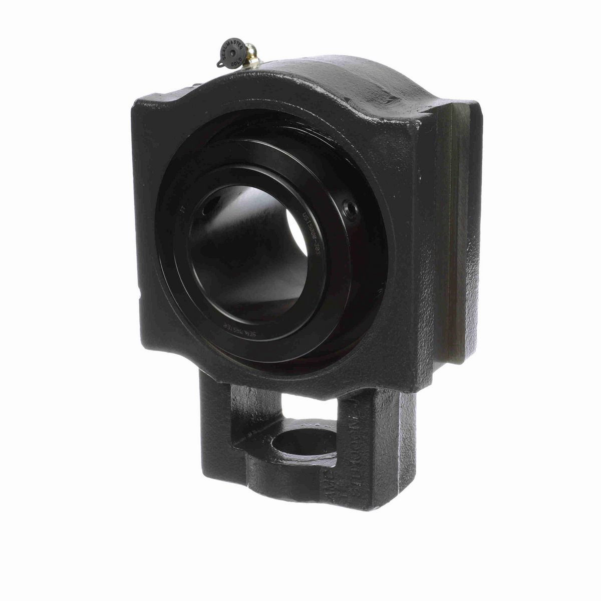 Sealmaster Mounted Cast Iron Wide Slot Take Up Spherical Roller - 52100 Bearing Steel, Black Oxided - Collar Mount Lock - USTU5000-303