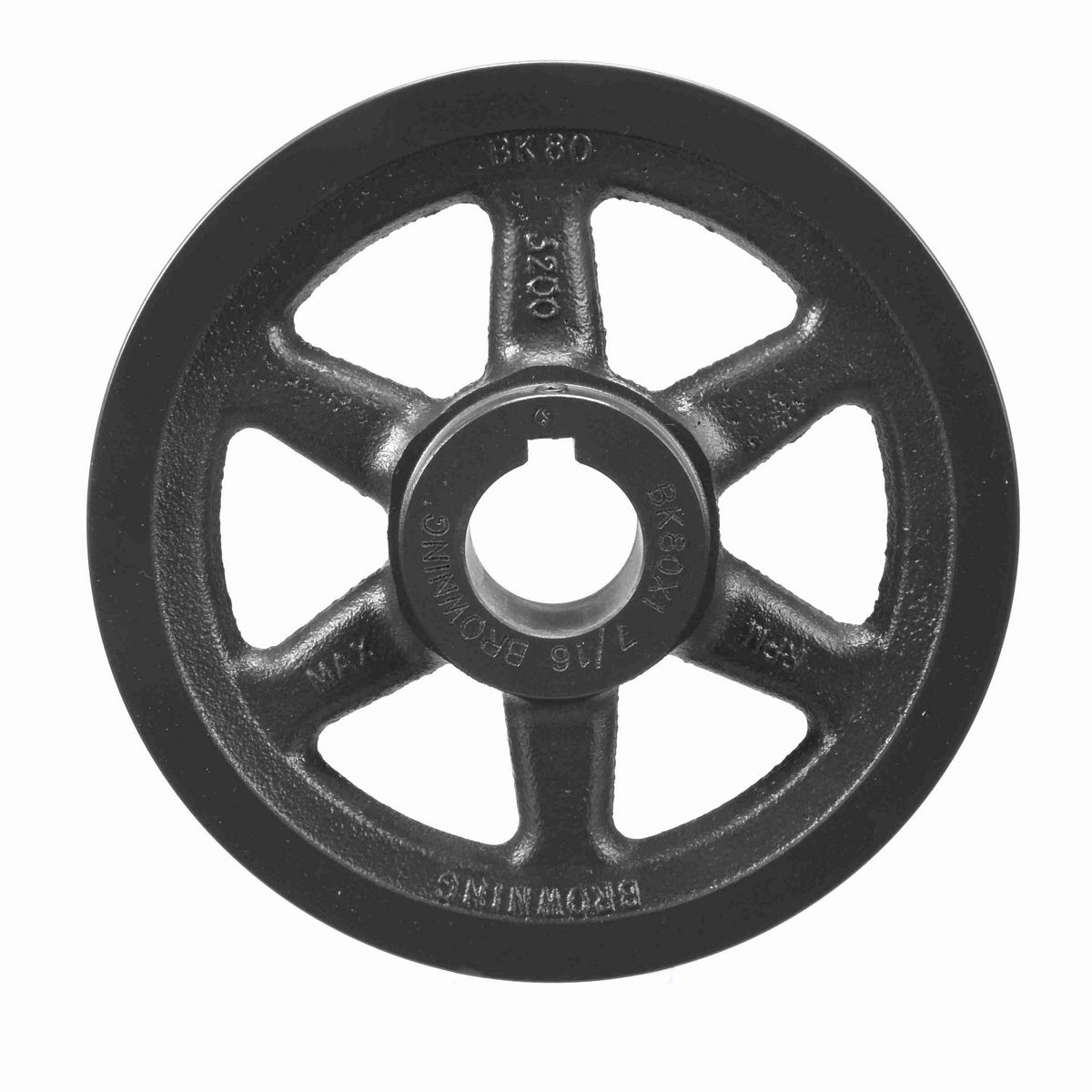 Browning 1 Groove Cast Iron FHP - Finished Bore Sheave - BK80X 1 7/16