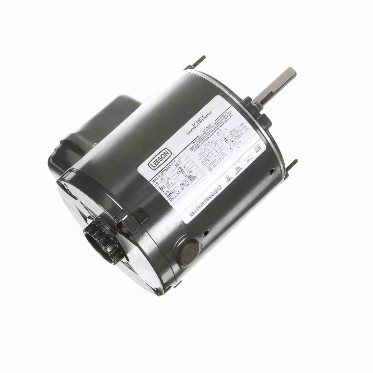 LEESON General Purpose Farm Duty Motor, 0.33 HP, 1 Ph, 60 Hz, 115/230 V, 1800 RPM, 48Z Frame, TENV - P239