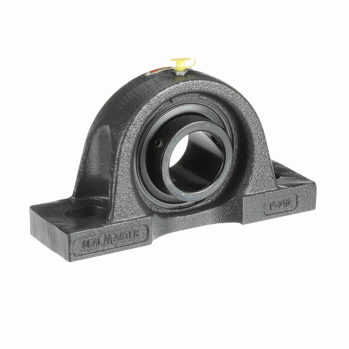 Sealmaster Mounted Cast Iron Two Bolt Pillow Block Ball Bearing - 52100 Bearing Steel, Black Oxided - Setscrew Lock - MP-35