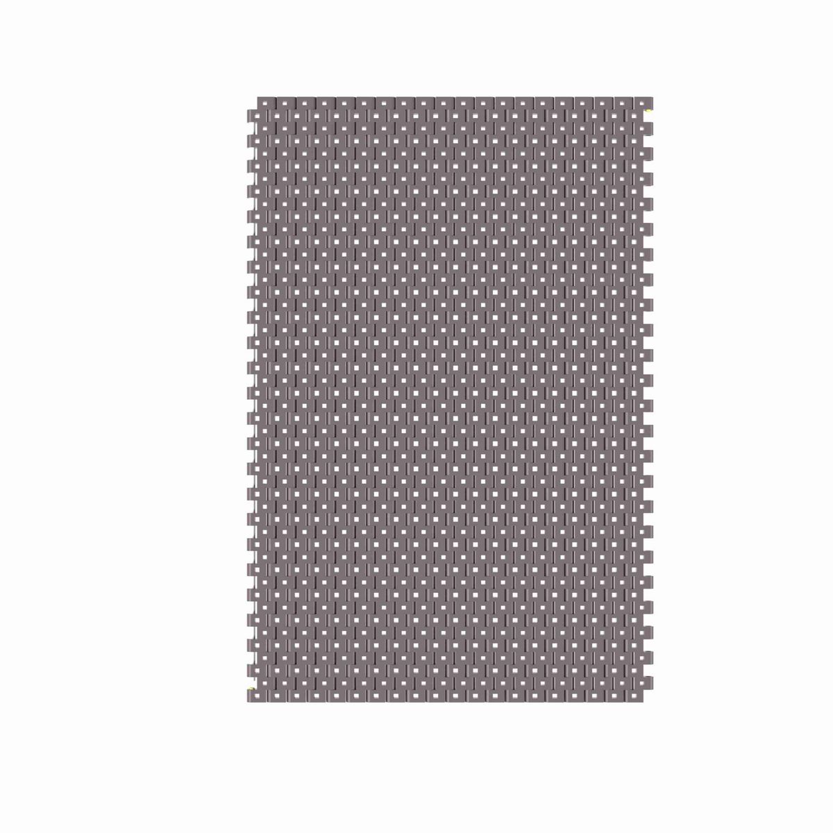 Rexnord 1506 Straight Running Flush Grid, Material: Brown High Performance, Width: 21in, Pitch: 15mm - HP1506-21