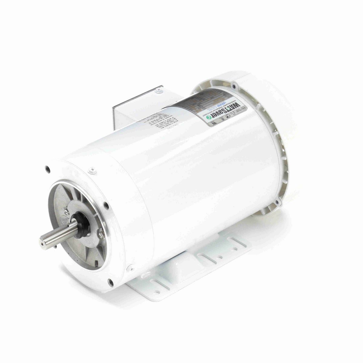 LEESON White Duck™ General Purpose Motor, 2 HP, 3 Ph, 60 Hz, 230/460 V, 1800 RPM, 56C Frame, TEFC - 119483.00