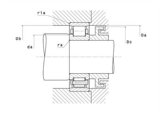 Однорядный цилиндрический роликоподшипник NTN N320EG1C3