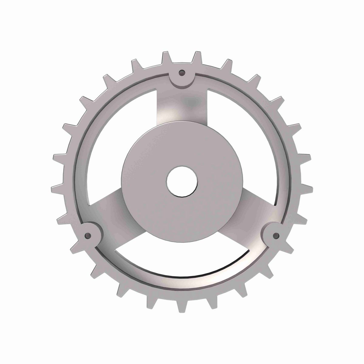 Rexnord 815 Series Solid One Piece Cast Iron Sprocket with 25 Teeth and a 3/4in Round Rough Stock Bore (RSB) - 401-162-4