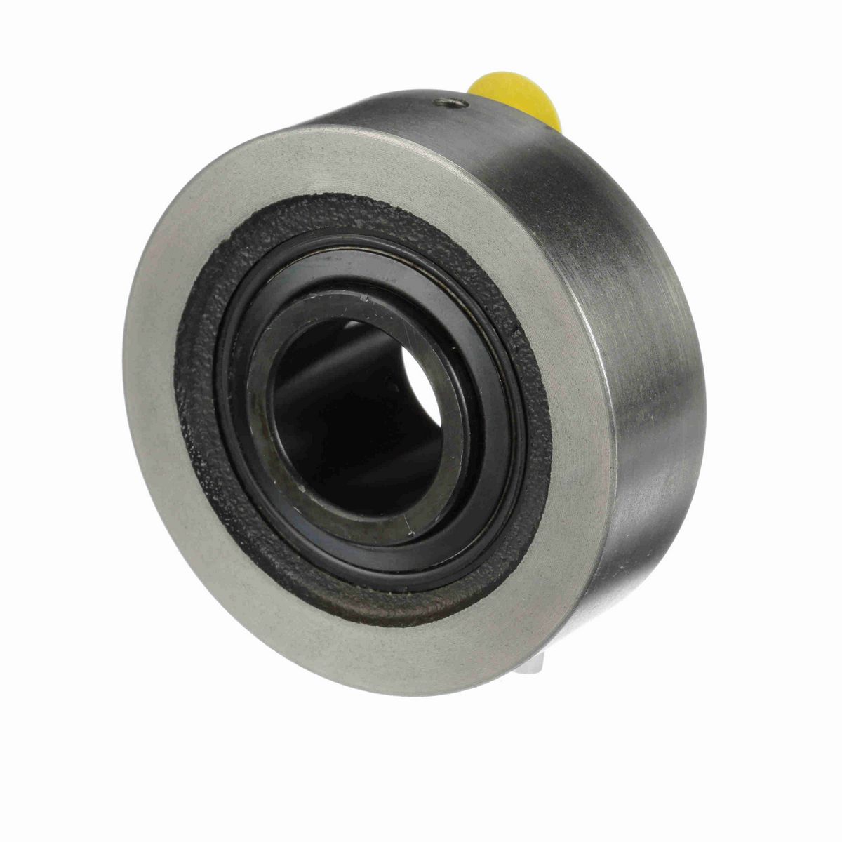 Sealmaster Mounted Cast Iron Cylindrical Cartridge Ball Bearing - 52100 Bearing Steel, Black Oxided - Setscrew Lock - SC-19