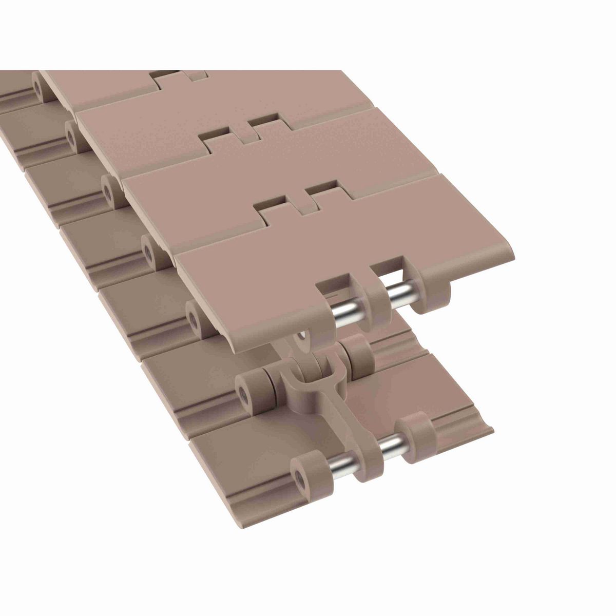 Rexnord 831 Straight Running Solid Top, Material: Tan Low Friction, Width: 3.25in, Pitch: 1.5in - LF831K3-1/4