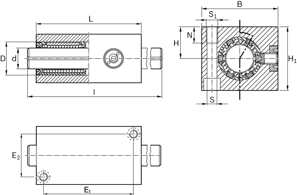 Линейный комплект Bosch Rexroth LSSDR1T-40-WV-1200 [R109724087]