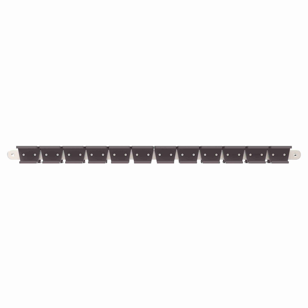 Rexnord 1873TAB Side-flexing Solid Top, Material: Brown High Performance, Width: 3.25in, Pitch: 1.5in - 81414071