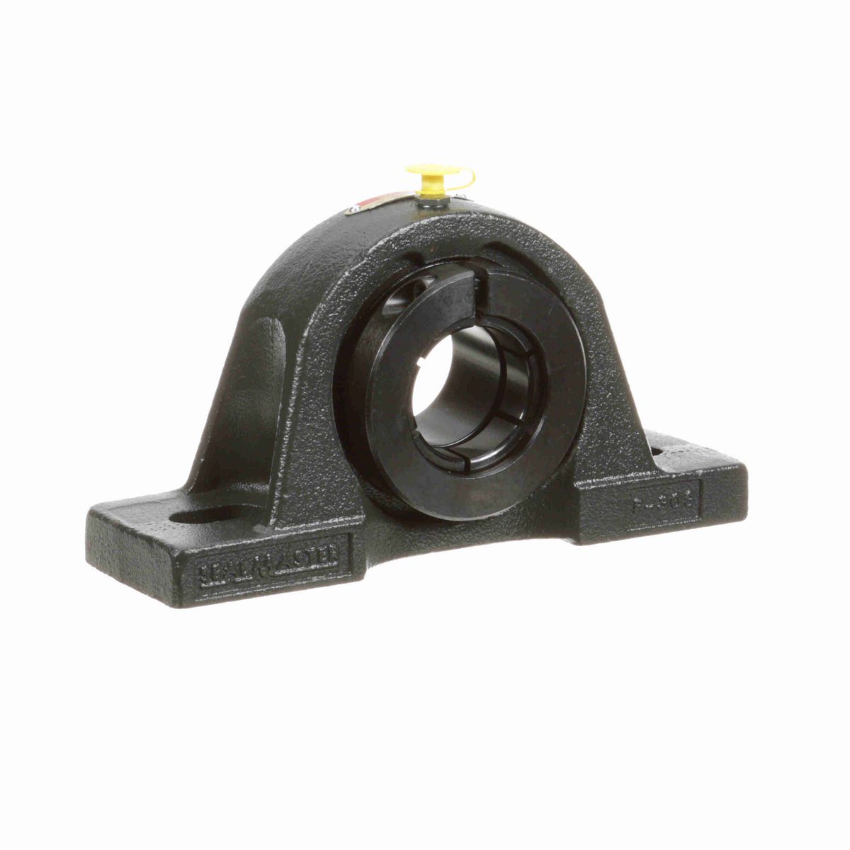 Sealmaster Mounted Cast Iron Two Bolt Pillow Block Ball Bearing - 52100 Bearing Steel, Black Oxided - Concentric Lock - MP-28T