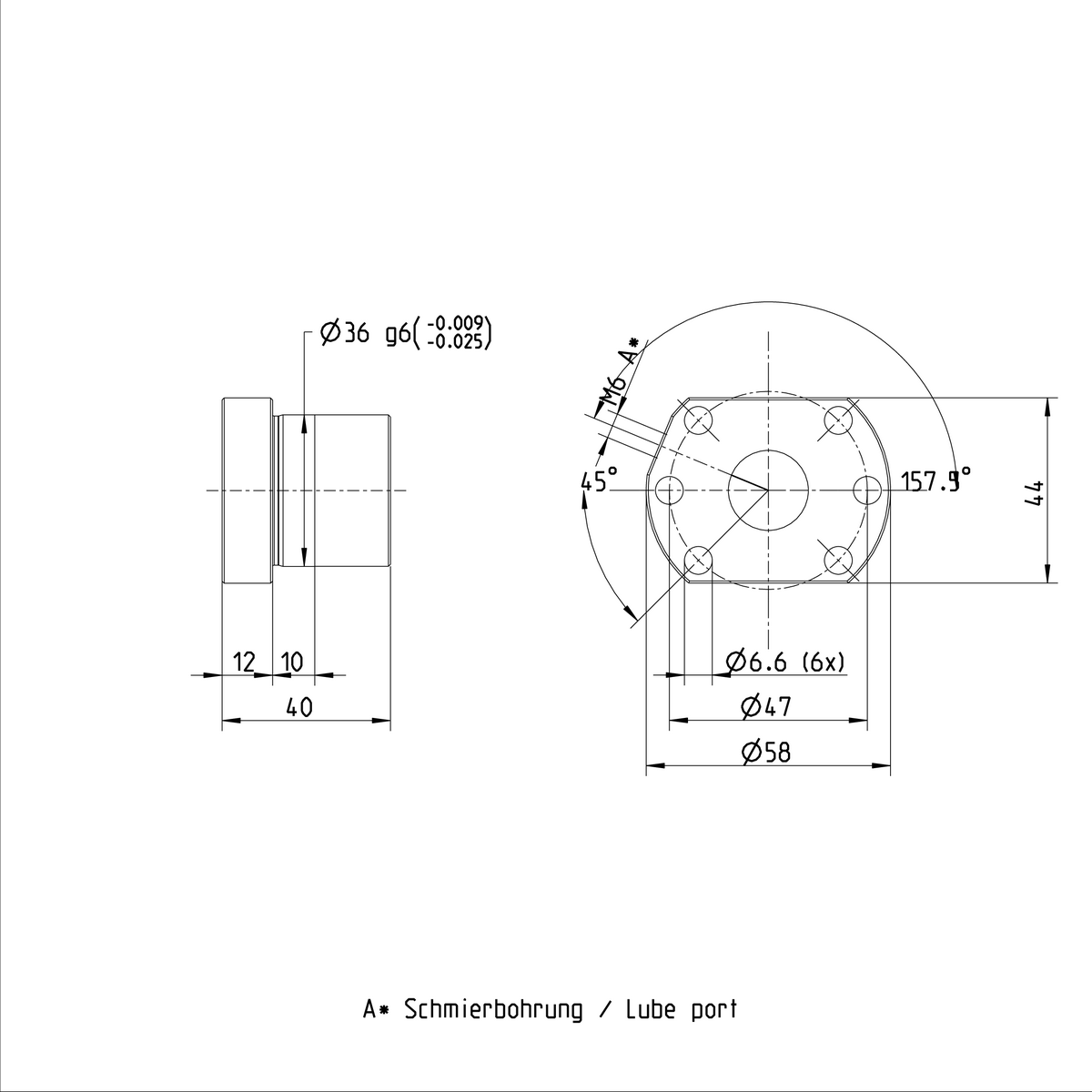 Одинарная гайка с фланцем Bosch Rexroth FEM-E-B 20X5LX3-4 [R155211083]
