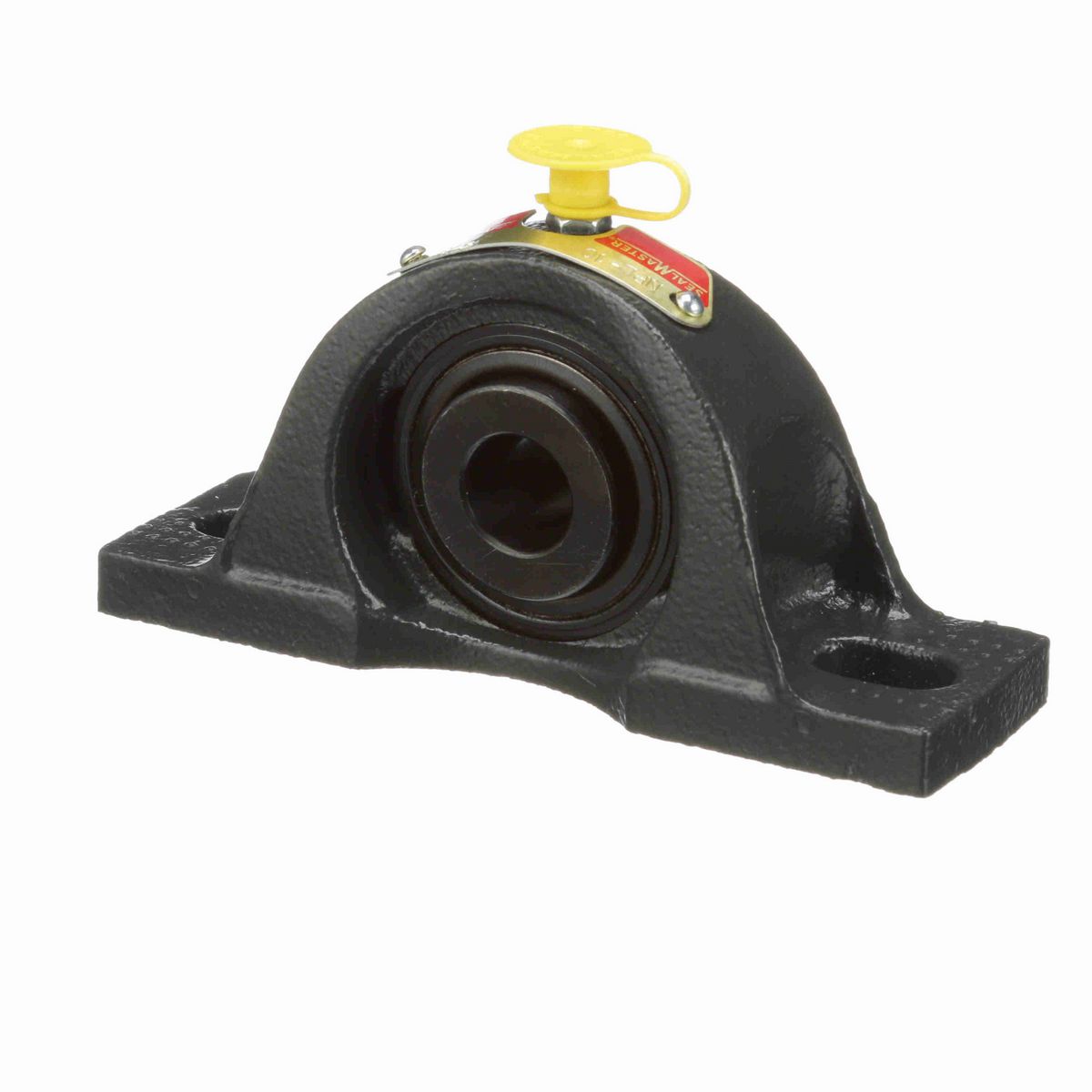 Sealmaster Mounted Cast Iron Two Bolt Low Base Pillow Block Ball Bearing - 52100 Bearing Steel, Black Oxided - Setscrew Lock - NPL-10
