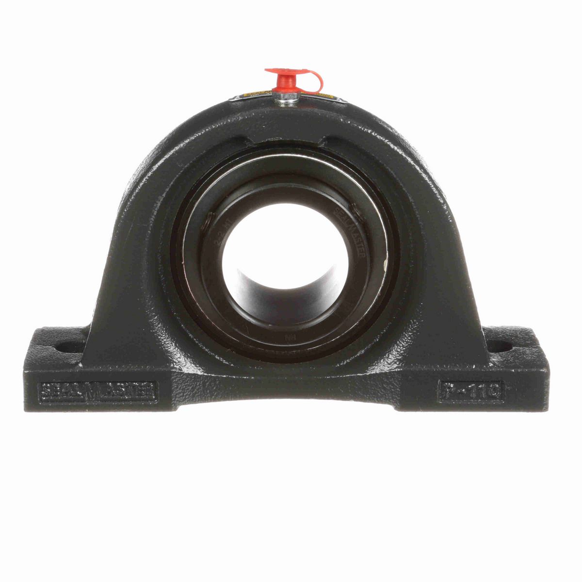Sealmaster Mounted Cast Iron Two Bolt Pillow Block Ball Bearing - 52100 Bearing Steel, Black Oxided - Setscrew Lock - High Temperature - NP-32 HT