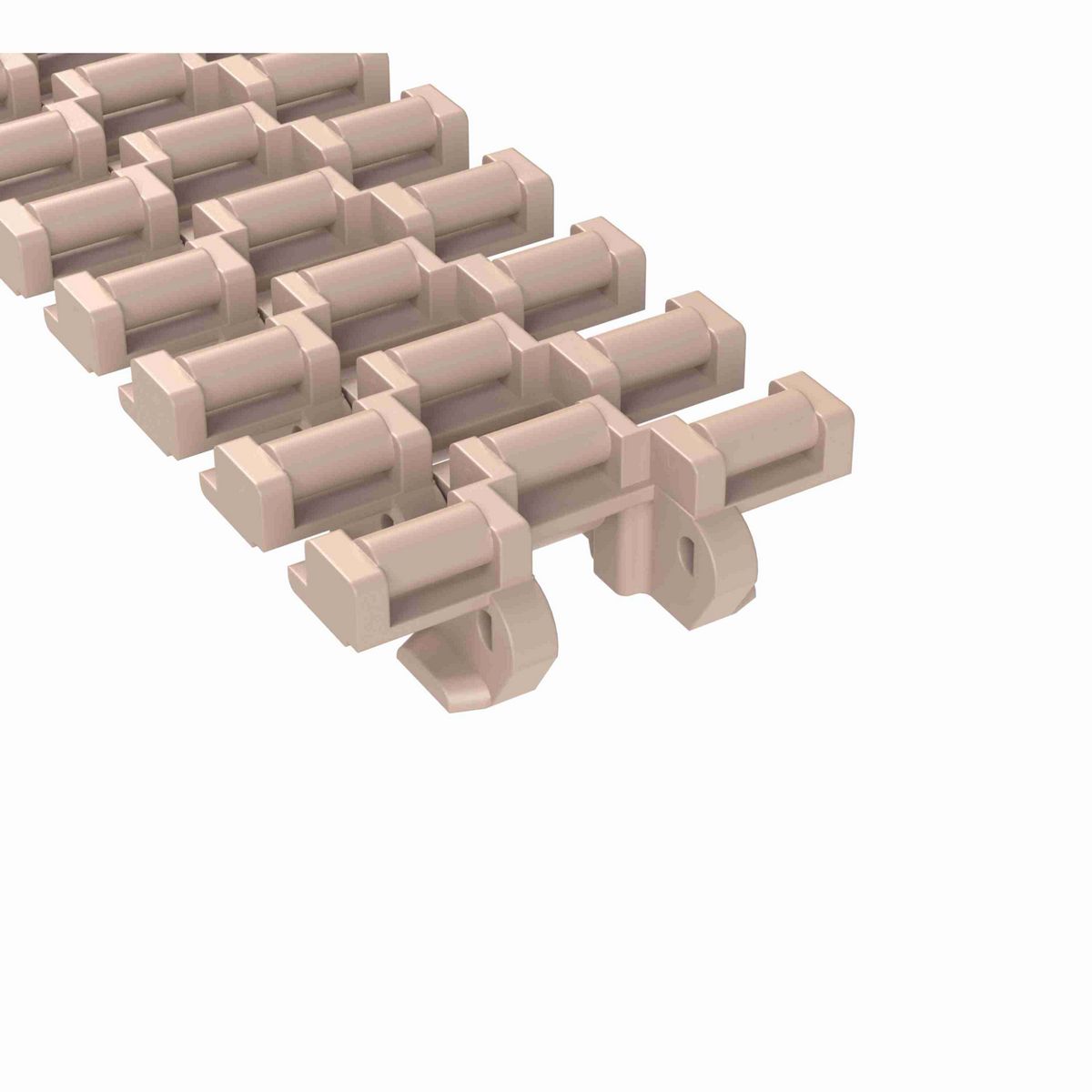 Rexnord 883TAB LBP Side-flexing Low Backline Pressure, Material: Tan Low Friction, Width: 4.5in, Pitch: 1.5in - LBP883TK4.5