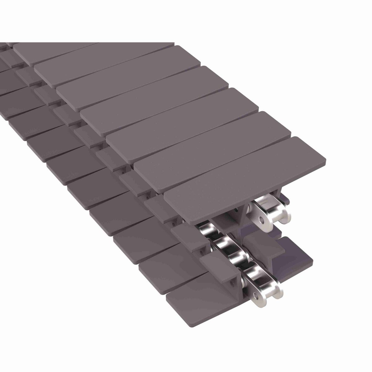 Rexnord 1873TAB Side-flexing Solid Top, Material: Brown High Performance, Width: 4.5in, Pitch: 1.5in - 81414072