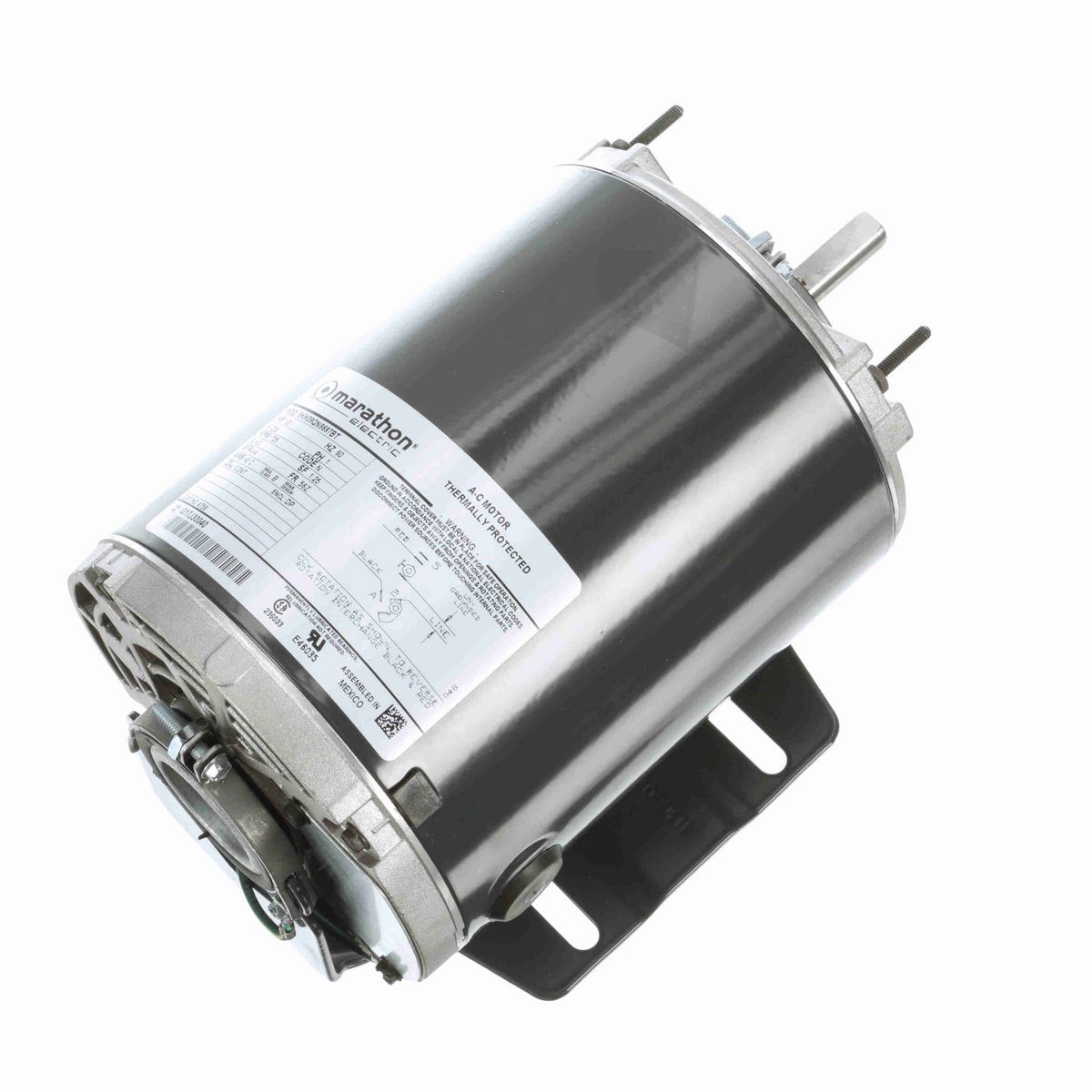 LEESON Fan and Blower Motor, 0.50 HP, 1 Ph, 60 Hz, 230 V, 1800 RPM, 56Z Frame, DP - 4759