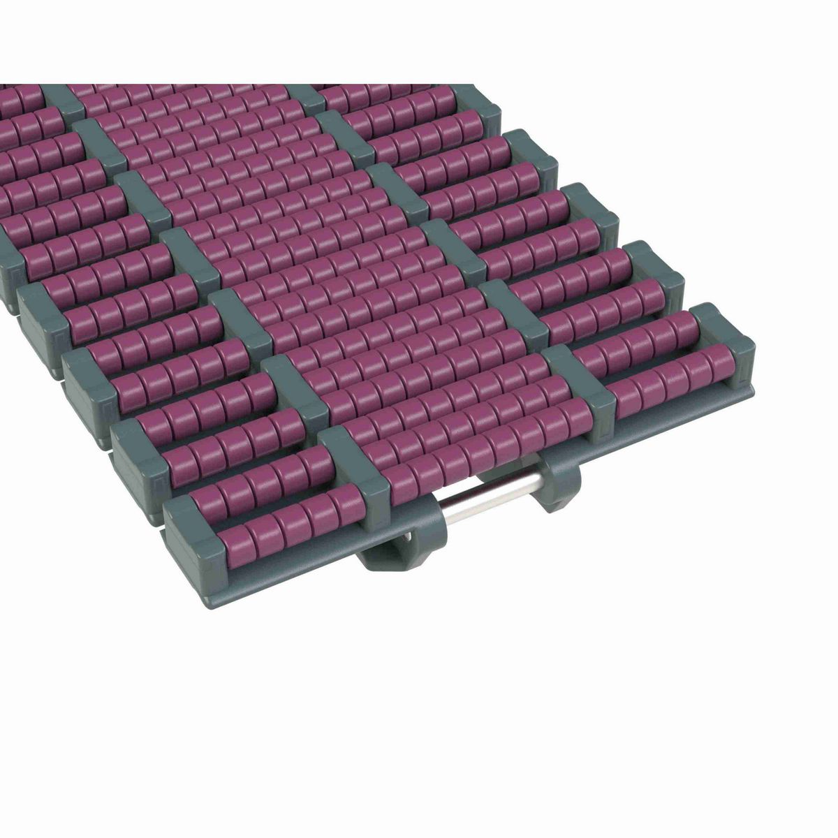 Rexnord HDF LBP Side-flexing Low Backline Pressure, Material: Internally Lubricated Polyacetal (Grey), Width: 7.5in, Pitch: 1.5in - 752.89.13