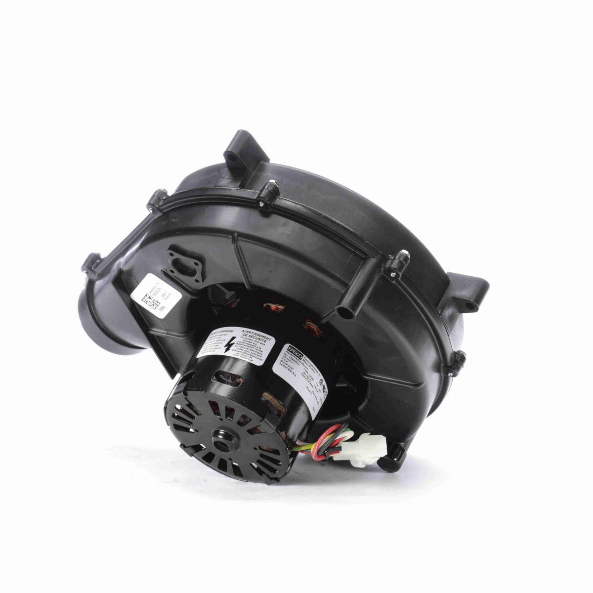 FASCO Round Outlet Three Phase OEM Replacement Draft Inducer Blower, 33-110 Volts, Flange: No - A197