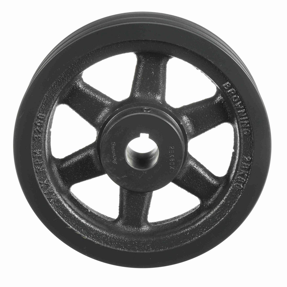 Browning 2 Groove Cast Iron FHP - Finished Bore Sheave - 2BK80X1