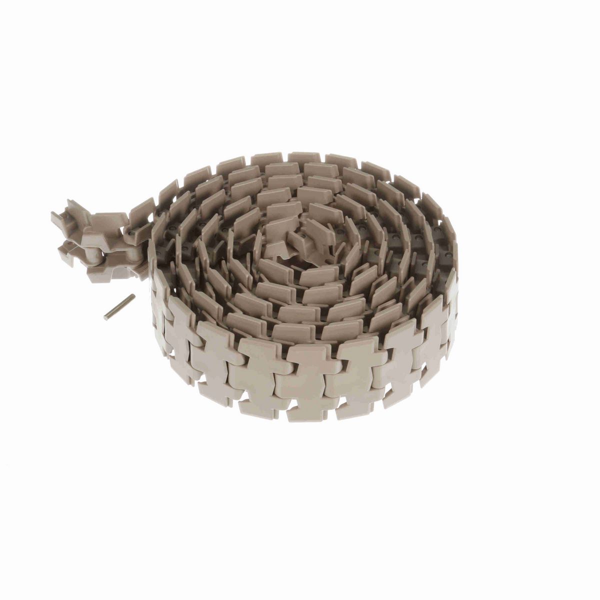 System Plast 878TAB Side-flexing Solid Top, Material: Tan Low Friction, Width: 3.25in, Pitch: 1.5in - LF878TAB-K325