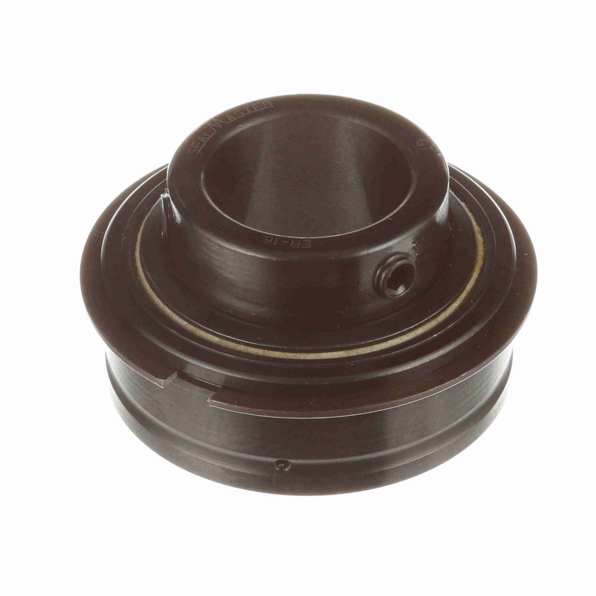 Sealmaster Mounted Insert Only Ball Bearing - 52100 Bearing Steel, Black Oxided - Setscrew Lock - ER-16