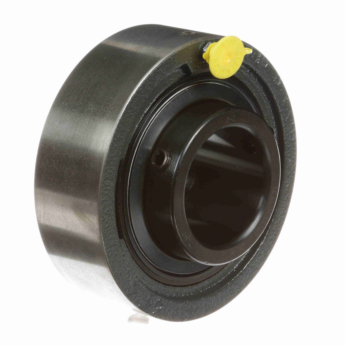 Sealmaster Mounted Cast Iron Cylindrical Cartridge Ball Bearing - 52100 Bearing Steel, Black Oxided - Setscrew Lock - SC-32