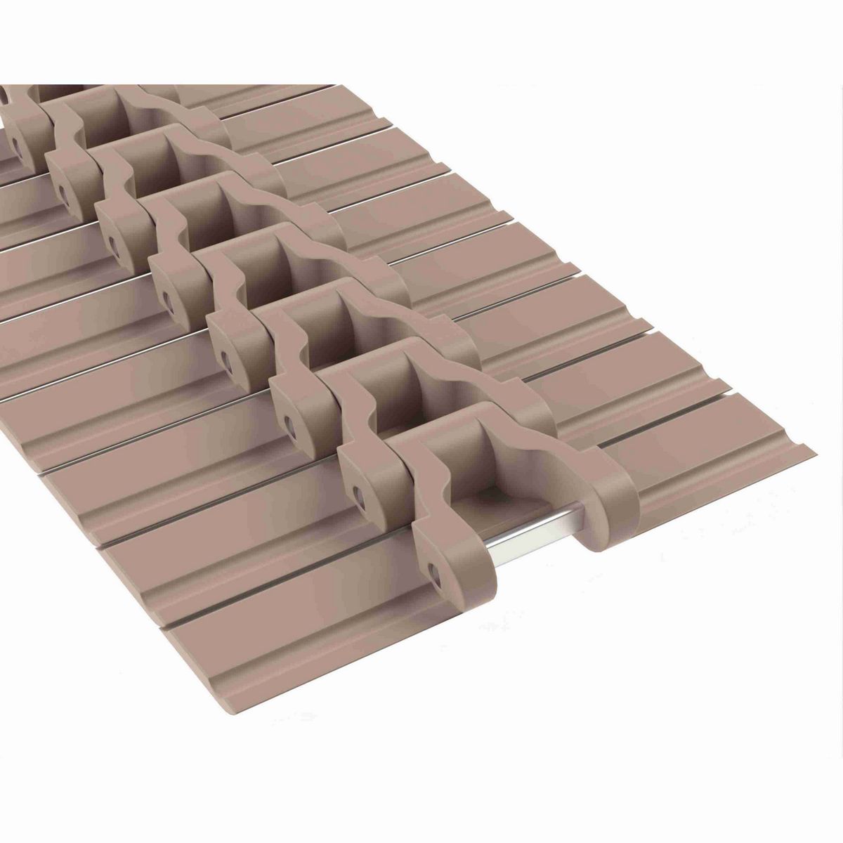 Rexnord 882B Side-flexing Solid Top, Material: Tan Low Friction, Width: 7.5in, Pitch: 1.5in - LF882K7-1/2