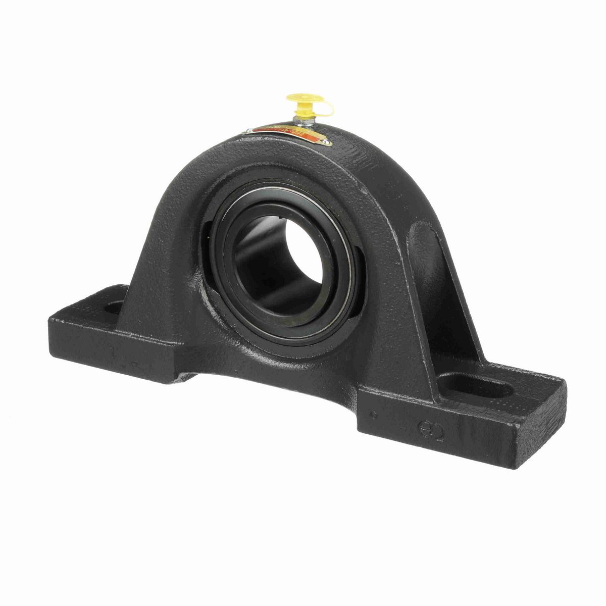 Sealmaster Mounted Cast Iron Two Bolt Pillow Block Ball Bearing - 52100 Bearing Steel, Black Oxided - Setscrew Lock - SP-31