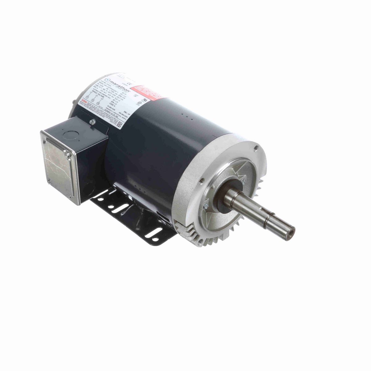 LEESON Close-Coupled Pump Motor, 1.50 HP, 3 Ph, 60 Hz, 575 V, 1800 RPM, 145JM Frame, DP - GT0504