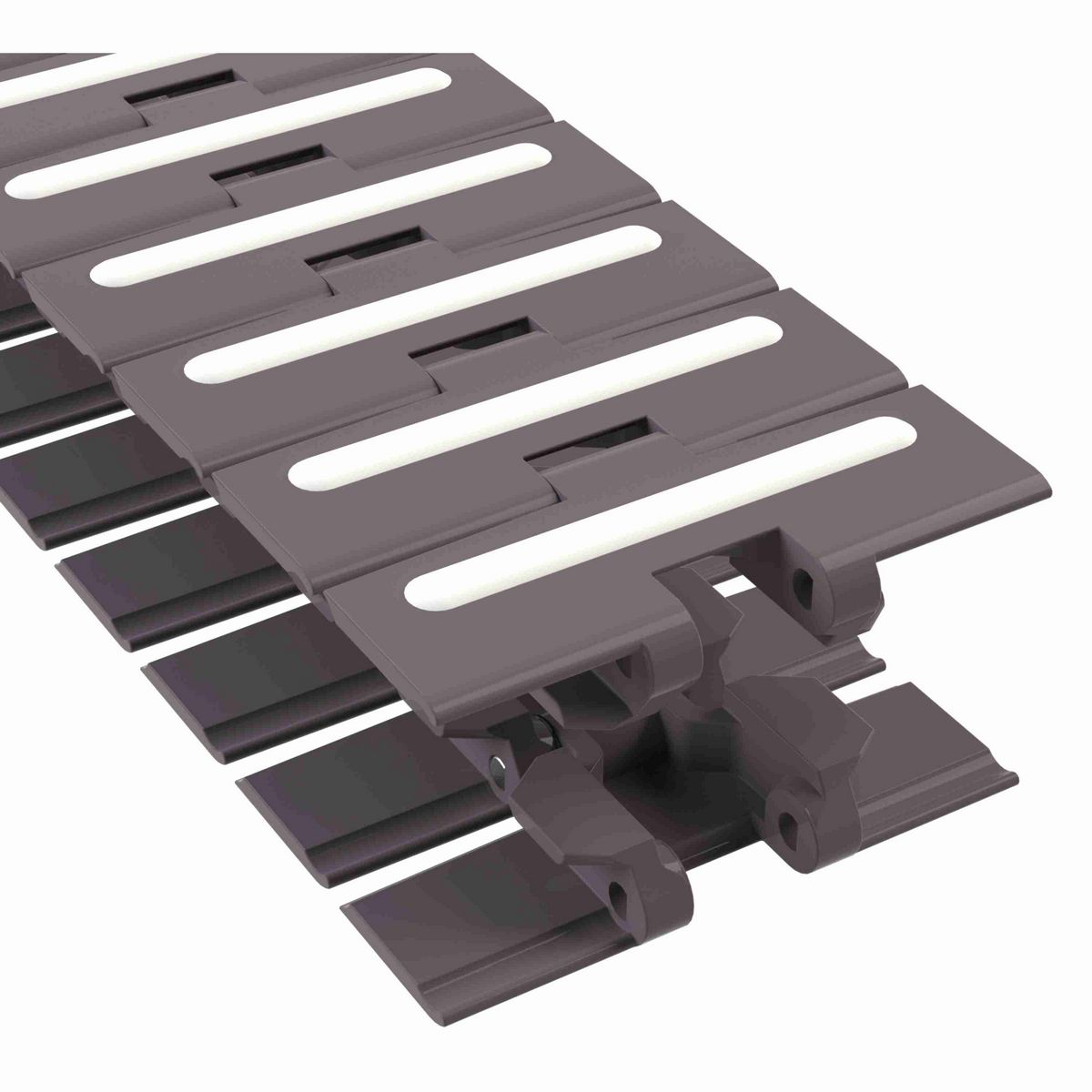 Rexnord 880TAB RubberTop® Side-flexing RubberTop®, Material: Brown High Performance, Width: 4.5in, Pitch: 1.5in - 81416102