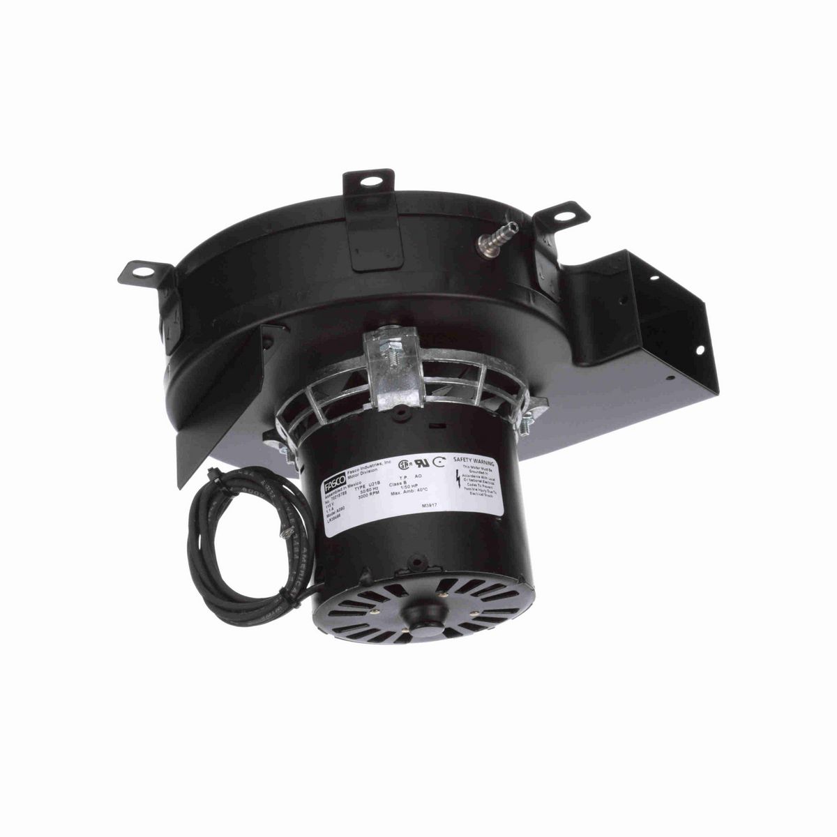 FASCO Rectangular Outlet Shaded Pole OEM Replacement Draft Inducer Blower, 115 Volts, Flange: No - A090