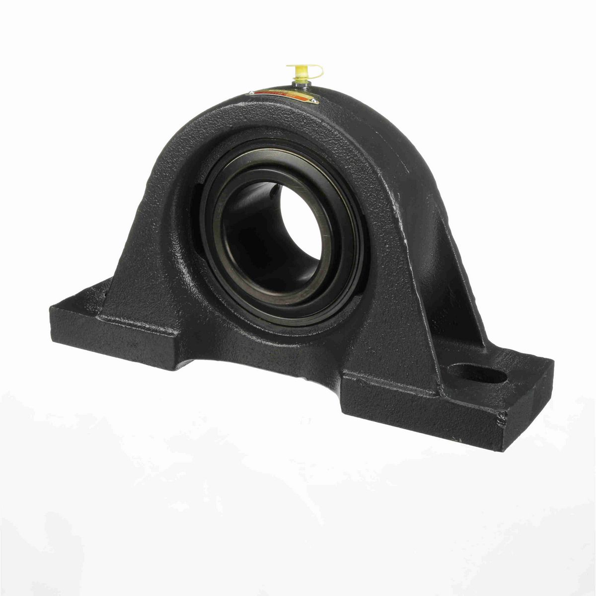 Sealmaster Mounted Cast Iron Two Bolt Pillow Block Ball Bearing - 52100 Bearing Steel, Black Oxided - Setscrew Lock - Air Handling Housing Fit, Noise Tested - MHP-47 CXU