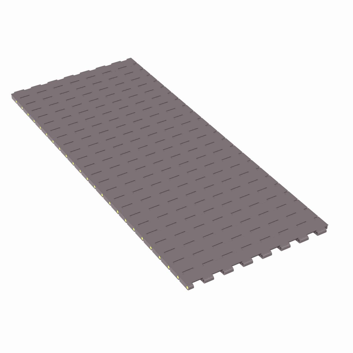 Rexnord 5705 Straight Running Solid Top, Material: Brown High Performance, Width: 15in, Pitch: 1.5in - 81416725