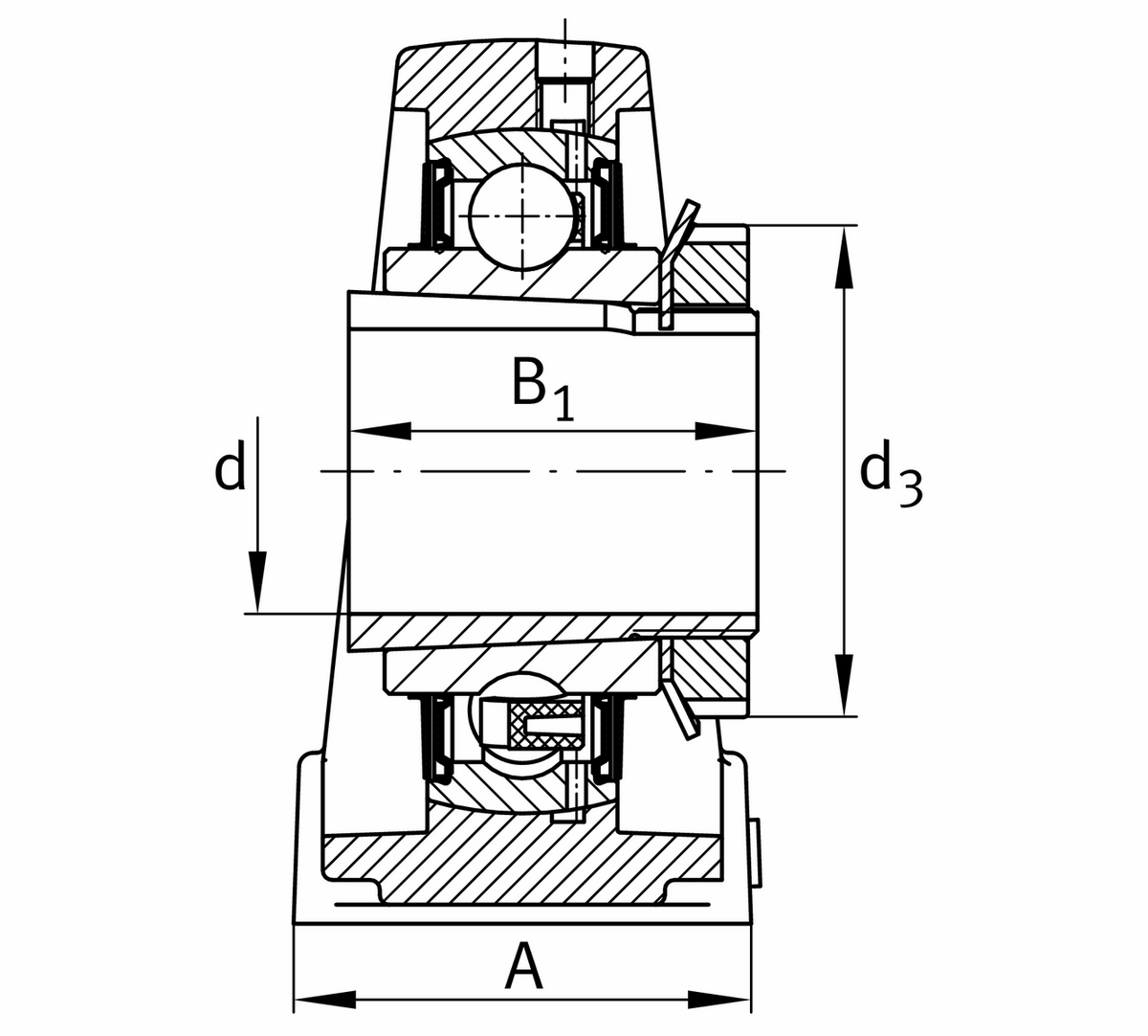 Узел стационарного корпуса FAG UKP212