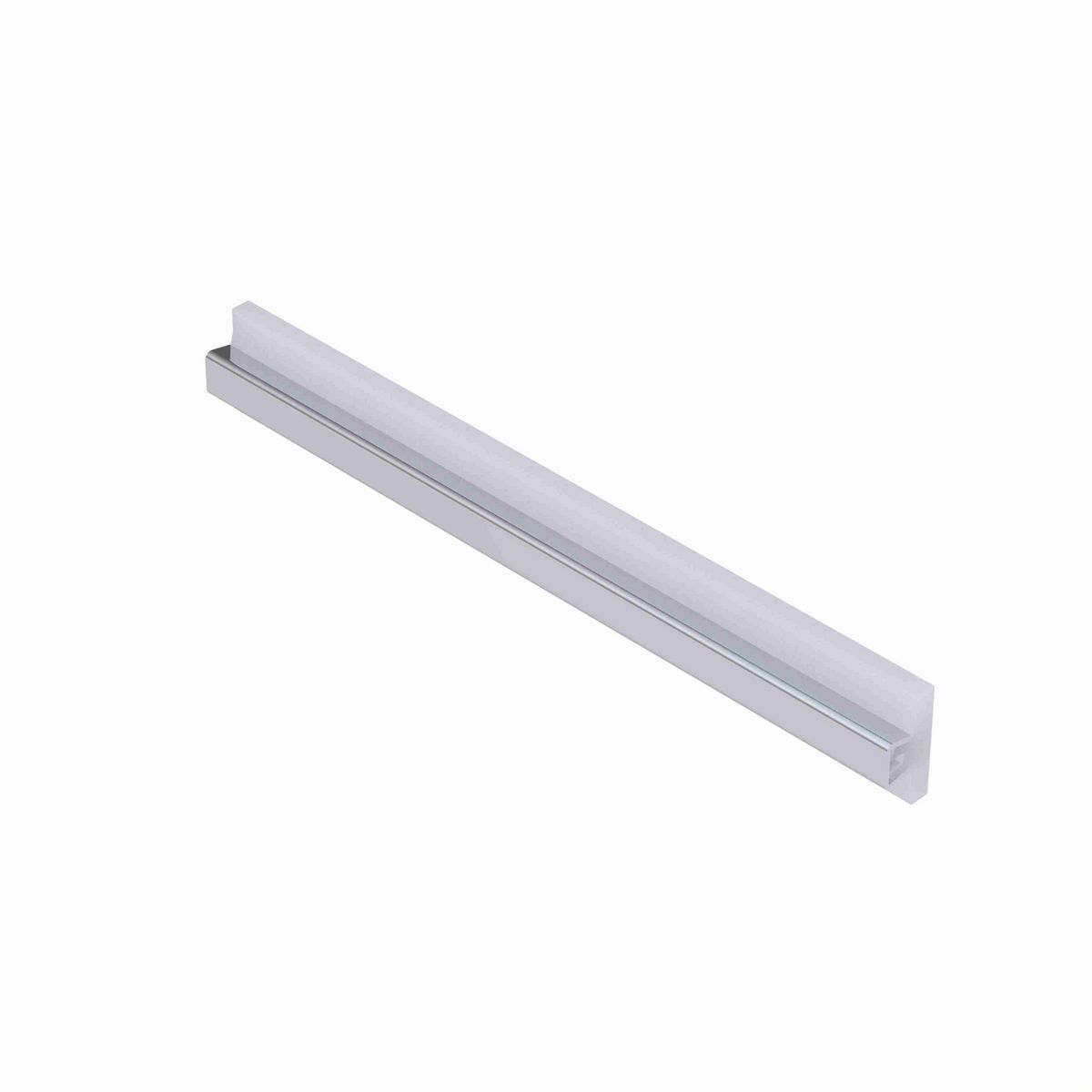 System Plast Tee Guide Rail: 1.6"W X 0.83"H X 144"L White UHMW-PE - VG-SST-1.60-12