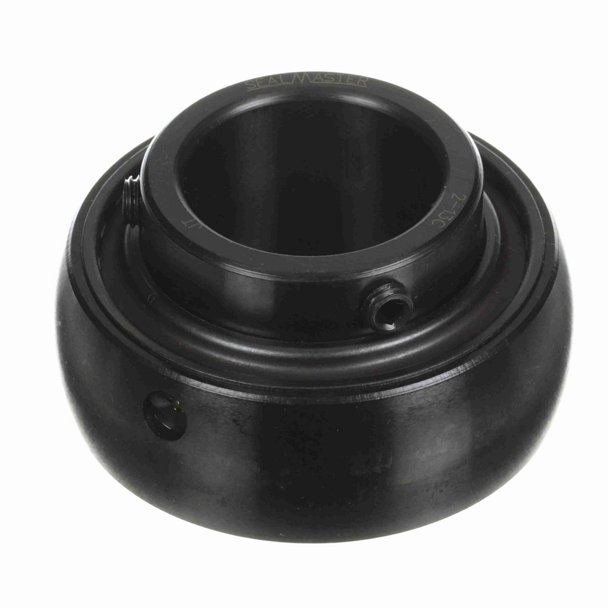 Sealmaster Mounted Insert Only Ball Bearing - 52100 Bearing Steel, Black Oxided - Setscrew Lock - 2-13C